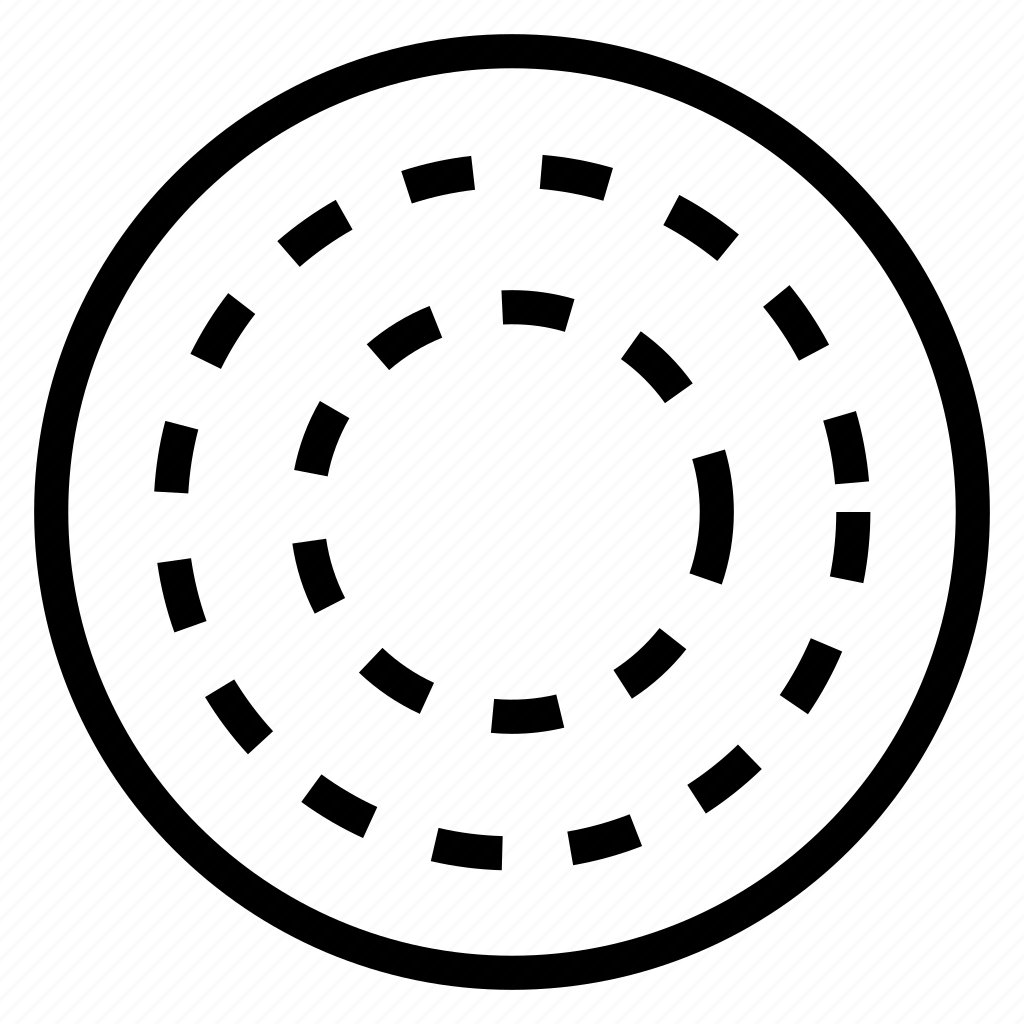 Circle Dot (круг с точкой). Черточки по кругу. Прерывистый круг. Круг с прерывистыми линиями. Round icons