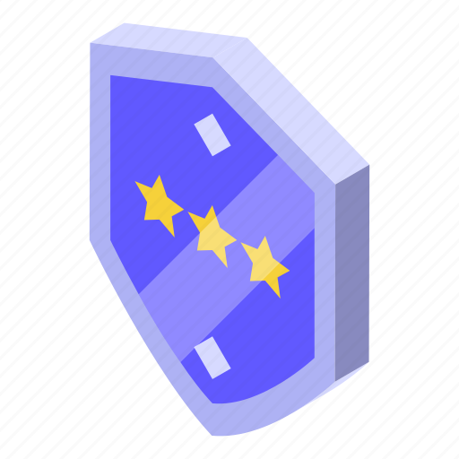 Ranking, shield, isometric icon - Download on Iconfinder