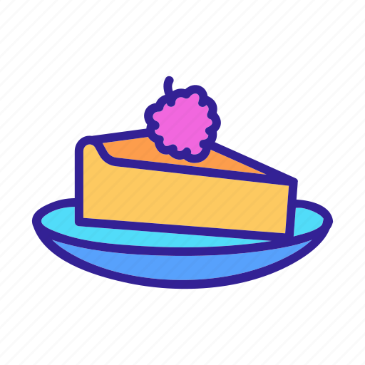 Cake, contour, dessert, food, raspberry icon - Download on Iconfinder