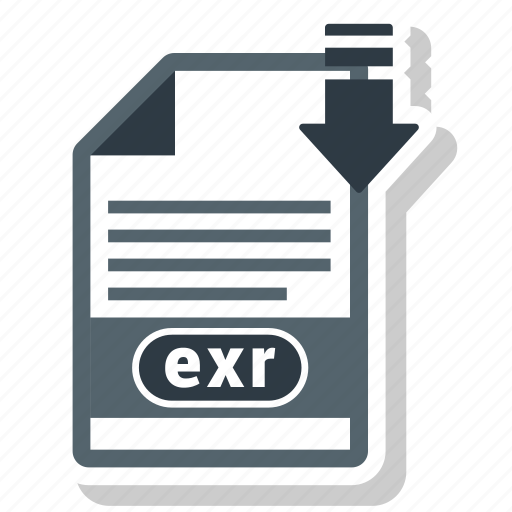 Exr, extension, file, format, paper icon - Download on Iconfinder
