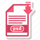 document, file, format, psd, type