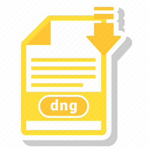 Dng, extension, file, format, paper icon - Download on Iconfinder