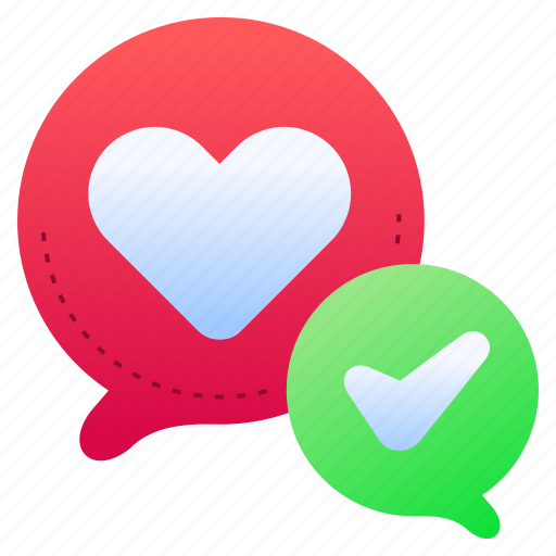 Check, mark, love, chat, discussion icon - Download on Iconfinder