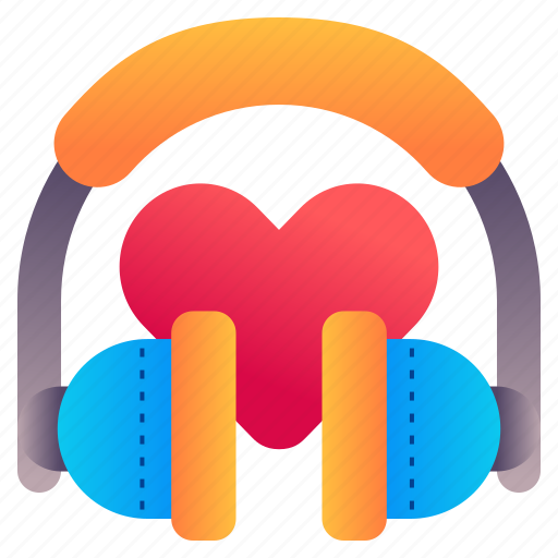 Headphone, love, heart, sound, song icon - Download on Iconfinder