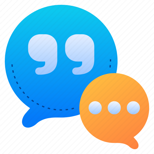 Quote, chat, bubble, cite, quoting, comment icon - Download on Iconfinder