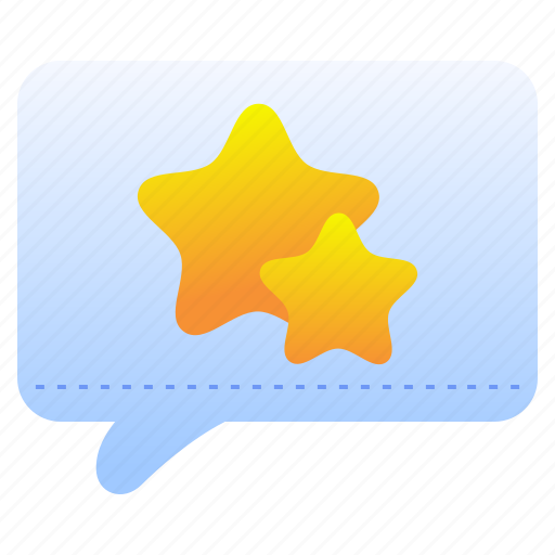 Speech, bubble, stars, like, communications, star icon - Download on Iconfinder
