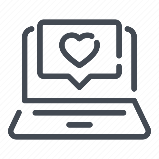 Feedback, heart, laptop, like, love, online, review icon - Download on Iconfinder