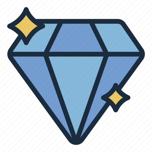 Diamond, gems, gemstone, luxury, jewelry, jewel, material icon - Download on Iconfinder