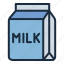 milk, cartoon, box, food, beverage, diary, kitchen 
