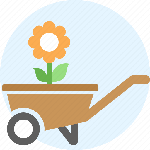 Cart, flower, garden, handcart icon - Download on Iconfinder