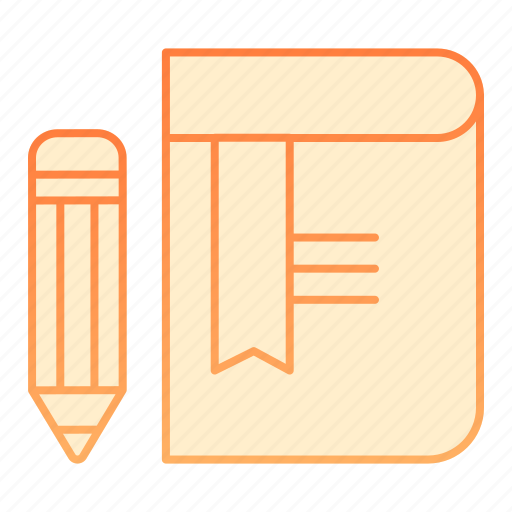 Book, pencil, education, knowledge, office, blank, dictionary icon - Download on Iconfinder