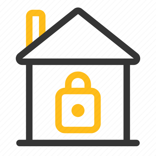 Home, house, lock, protection, real estate, secure, security icon - Download on Iconfinder