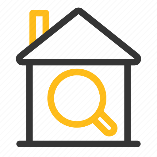 Find, home, house, magnifier, property, real estate, search icon - Download on Iconfinder