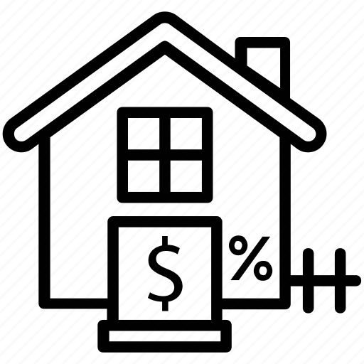 House interest, house value, mortgage rate, property cost, property tax icon - Download on Iconfinder