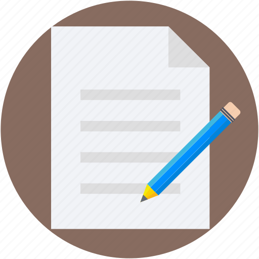 Paper, pencil, sheet, signature, writing icon - Download on Iconfinder