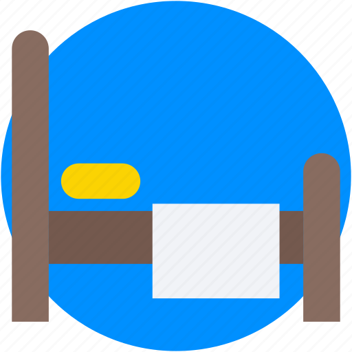Bed, bedroom, hotel room, single bed, sleep icon - Download on Iconfinder