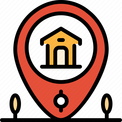 Estate, home, location, map, pin, property, real icon - Download on Iconfinder