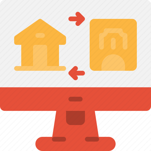 Estate, home, loan, mortgage, online, property, real icon - Download on Iconfinder