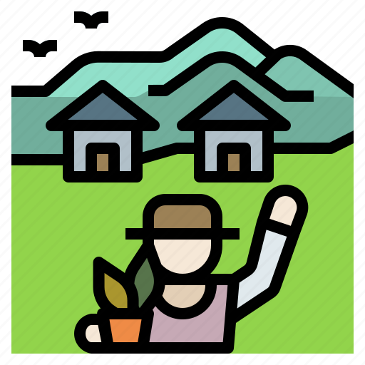 Country, hometown, house, nature, realestate icon - Download on Iconfinder