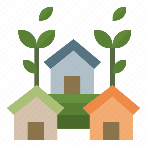 Eco, house, nature, realestate, save icon - Download on Iconfinder