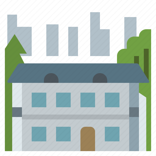 Building, city, lowrise, mansion, realestate icon - Download on Iconfinder