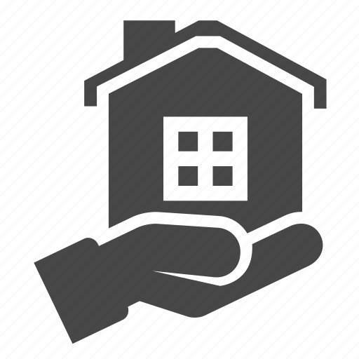 Hand, home, house, real estate, share icon - Download on Iconfinder