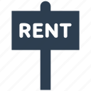 for rent, house, real estate, rent, signboard