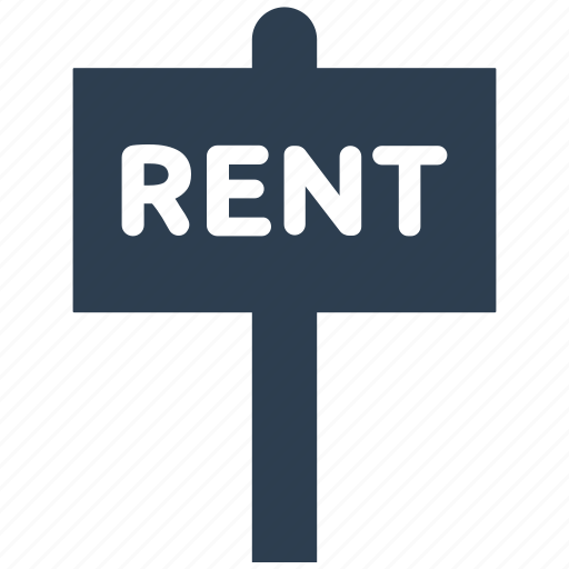 For rent, house, real estate, rent, signboard icon - Download on Iconfinder