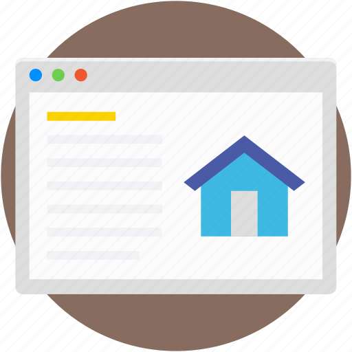 Estate site, online mortgage, online property, property website, real estate icon - Download on Iconfinder