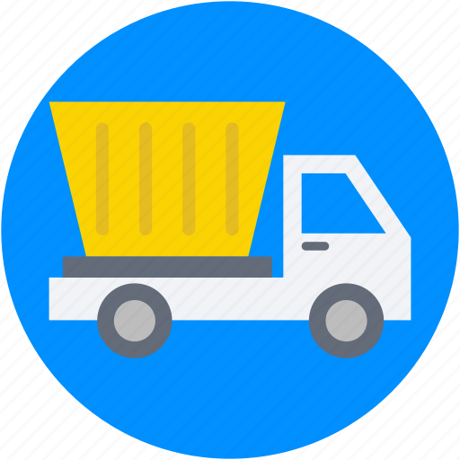 Dumper, dumper truck, industrial vehicle, plant machinery, transport icon - Download on Iconfinder