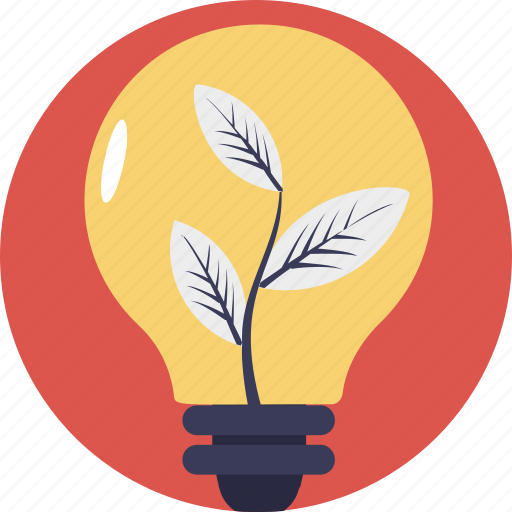 Eco idea, ecology, environmental energy, green eco energy, plant bulb icon - Download on Iconfinder