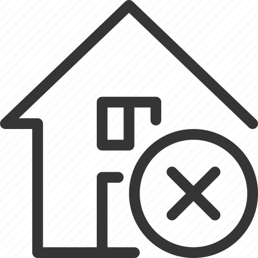 Architecture, building, cancel, cross, house, no, real estate icon - Download on Iconfinder