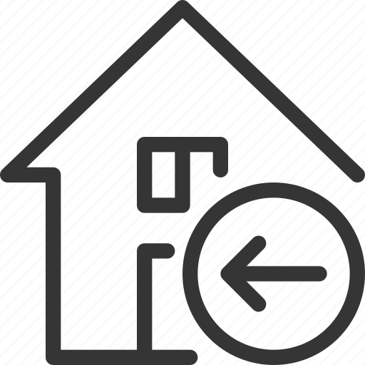 Architecture, arrow, building, estate, house, left, real icon - Download on Iconfinder