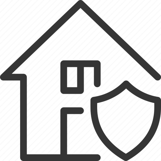 Architecture, building, estate, house, real, security, shield icon - Download on Iconfinder