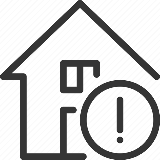 Architecture, building, exclamation, house, real estate, round, triangle icon - Download on Iconfinder