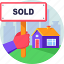 property, real estate, sale, sign, sold