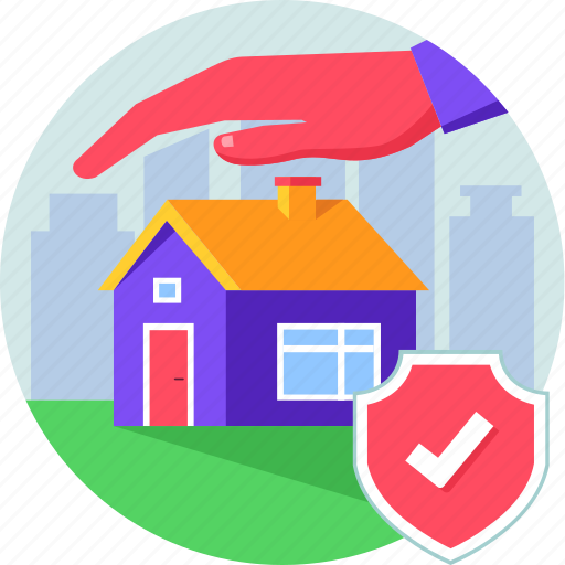 Invest, property, protect, protection, realestate, residential, security icon - Download on Iconfinder