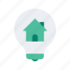 estate, home, house, lightbulb, property, real 