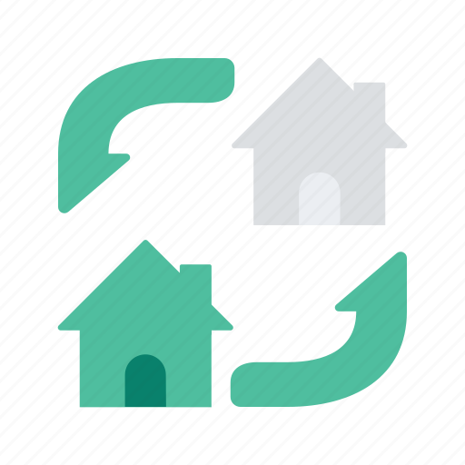 Estate, house, houses, property, real, refresh icon - Download on Iconfinder