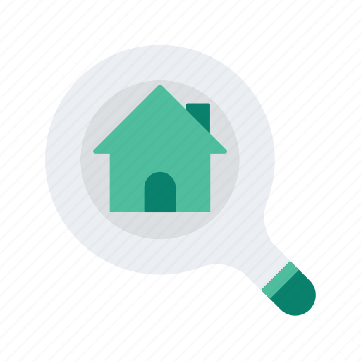 Estate, find, magnifier, property, real, search icon - Download on Iconfinder