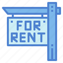 estate, post, real, rent, sign