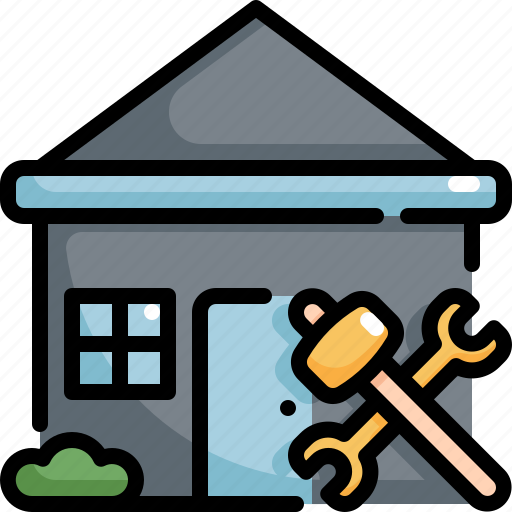 Building, estate, home, house, property, real, repair icon - Download on Iconfinder