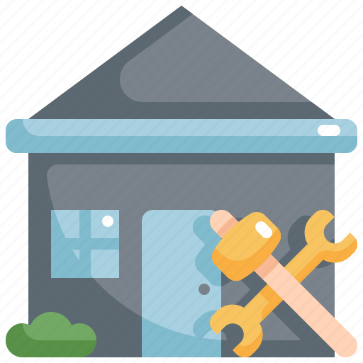 Building, estate, home, house, property, real, repair icon - Download on Iconfinder