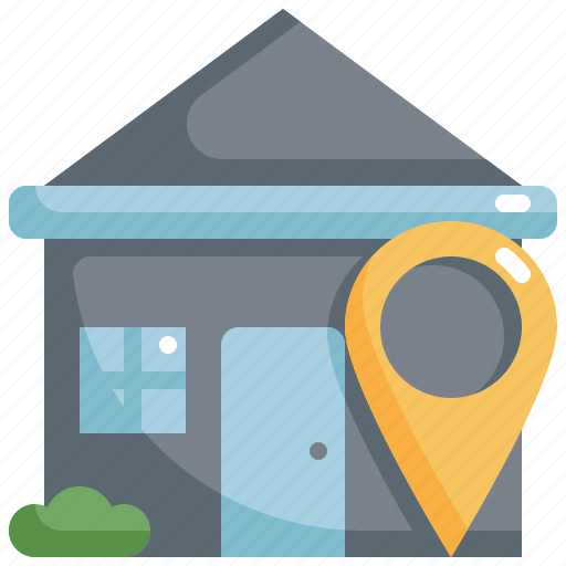 Estate, house, location, pinpoint, placeholder, property, real icon - Download on Iconfinder