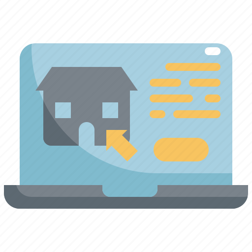 Building, estate, home, house, laptop, property, real icon - Download on Iconfinder