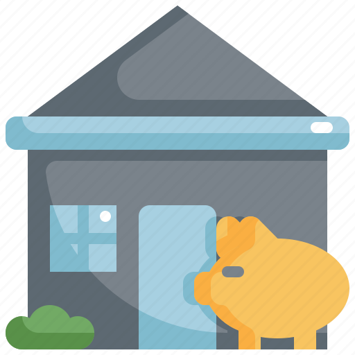 Bank, estate, home, house, piggy, property, real icon - Download on Iconfinder