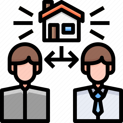 Real, estate, home, buy, connections, agency, businessman icon - Download on Iconfinder