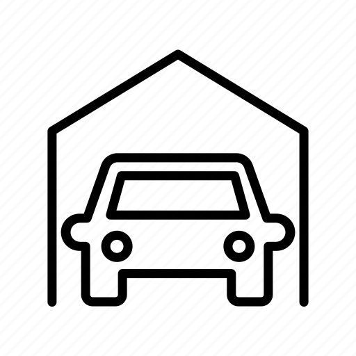 Residential, real estate, garage, house, car icon - Download on Iconfinder