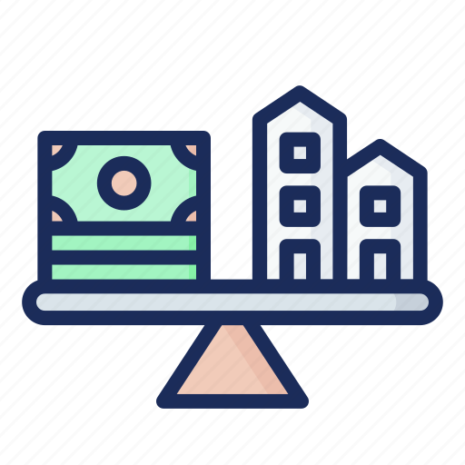 Balance, estate, property, real estate, mortgage, sale icon - Download on Iconfinder