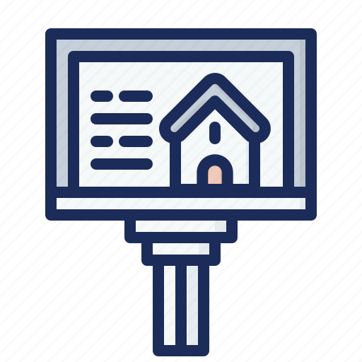 Billboard, estate, property, real estate, mortgage, sale icon - Download on Iconfinder